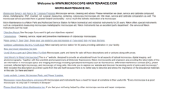 Desktop Screenshot of microscope-maintenance.com